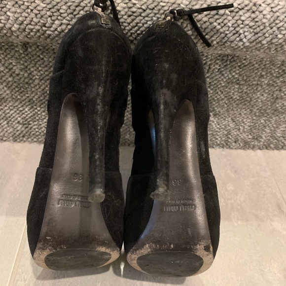 Miu Miu black suede sandals - Picture 3 of 3